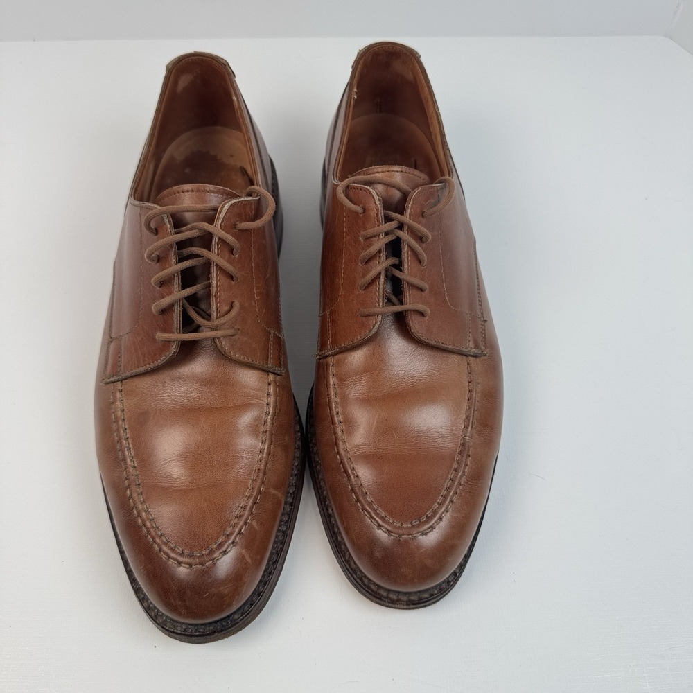 Ralph Lauren Polo Bench Made In England MC8142D SZ 7.5 D Moc Toe Derby Shoe - Picture 2 of 6